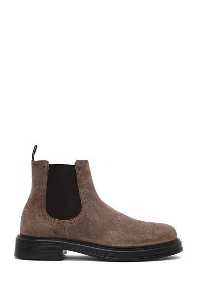 Derimod Men's Mink Suede Leather Chelsea Boots 25Wfd611010