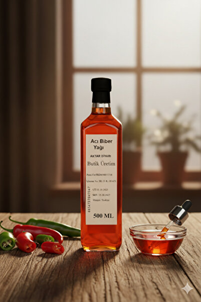Aktar Diyarı Acı Biber Yağı 500 ML