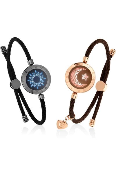 Totwoo Long Distance Touch Bracelets for Couples, Vibration & Light up for Love