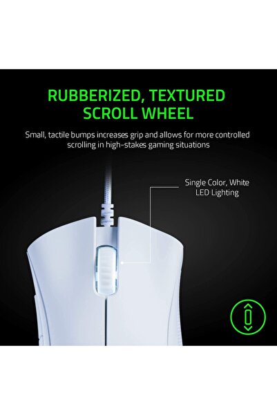 RAZER DeathAdder Essential Gaming Mouse - Mercury White