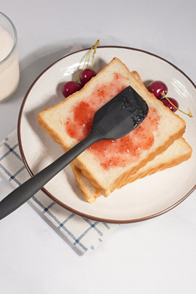 Destpak 6 Pcs Spatula Set - 1St Quality Steel Silicone - Pastry Spatula Set - Heat Resistant Non-Stick