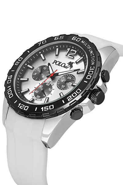 Polo Air Silicone Men's Wristwatch White Silver Black Color Pl-7050E5X