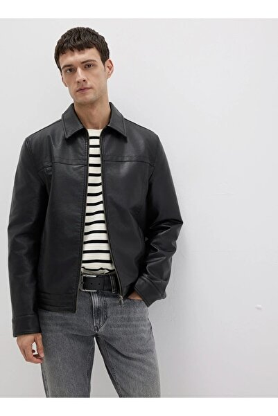 Mavi Erkek Siyah M0110635-71379 Deri Ceket