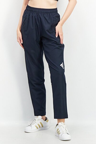 adidas Women Sportswear Fit Brand Logo Training Pants, Navy Blue/White