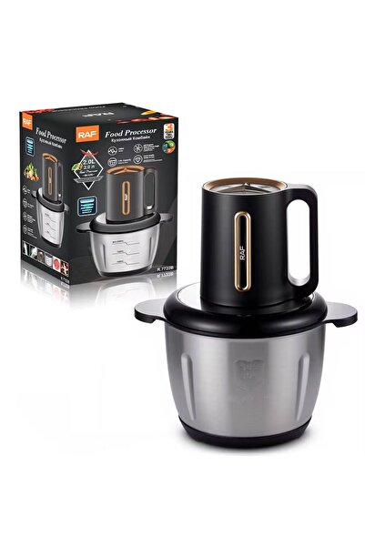 hoffmans Professional Electric Chopper - 2L Stainless Steel Bowl, 1800W, 4 Blades, 3 Speeds, Meat, Vegetables and Fruits