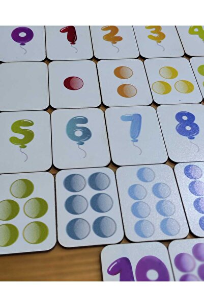 woodretro Wooden Numbers Intelligence Cards Matching Game Preschool Educational Material Montessori