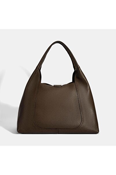 Desa Women's Bitter Brown Leather Shoulder Bag with Wallet Accessories