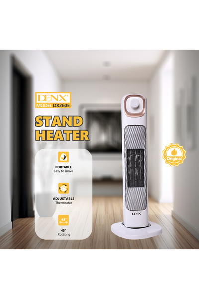 Denx 2000W Electric Heater – Fast Heating, High Safety, Modern Design