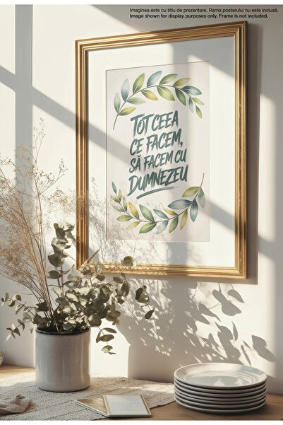 21mxm Let's Do It With God - Unframed Romanian Religious Canvas Poster - Digital Print