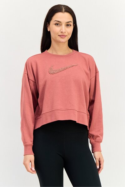 Nike Women Oversized Fit Long Sleeve Outdoor Sweatshirt, Rouge