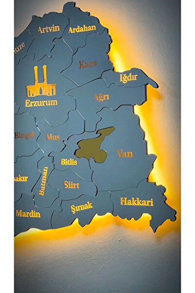 LAZORİAE Türkiye Haritası özel tasarim 65*146