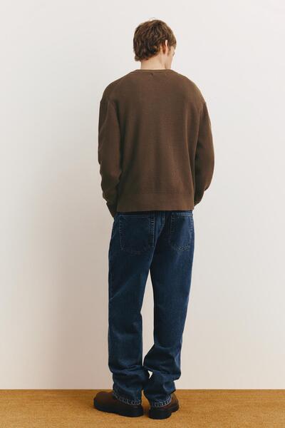 Pull & Bear Structured round neck sweater