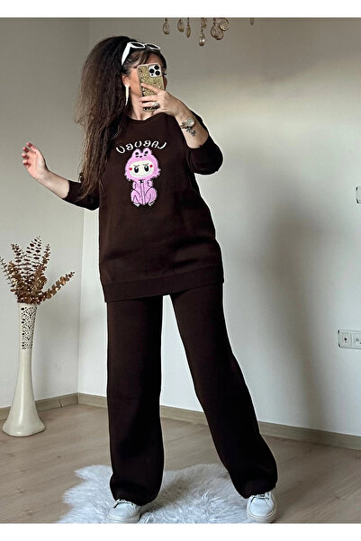 AZRA BUTİK Karakter Printed Tiriko Team Coffee