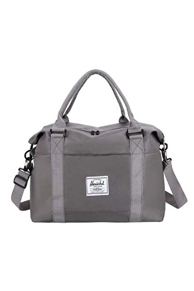Generic Solid Pattern Travel Bag Grey