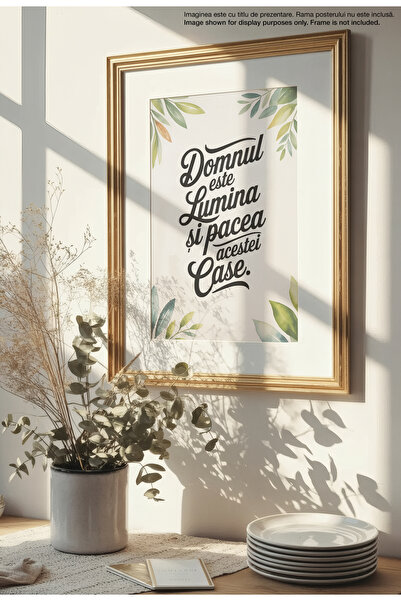 21mxm Pacea acestei case - Unframed Romanian Religious Canvas Poster - Digital Print