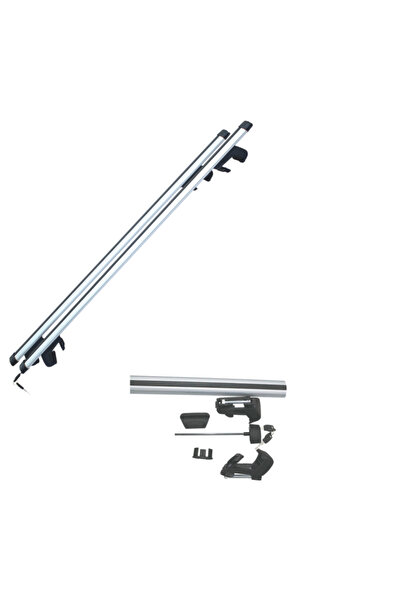 Trendy's Set of 2 aluminum crossbars, 135 cm, silver