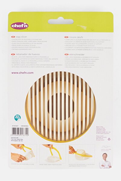 Chefn Flipslice Egg Slicer Yellow/White