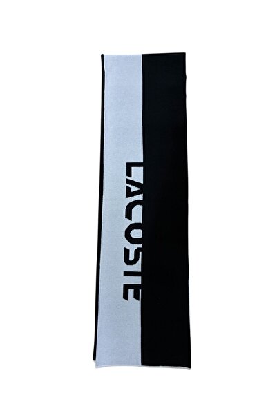 Lacoste Men's Wool Black Scarf