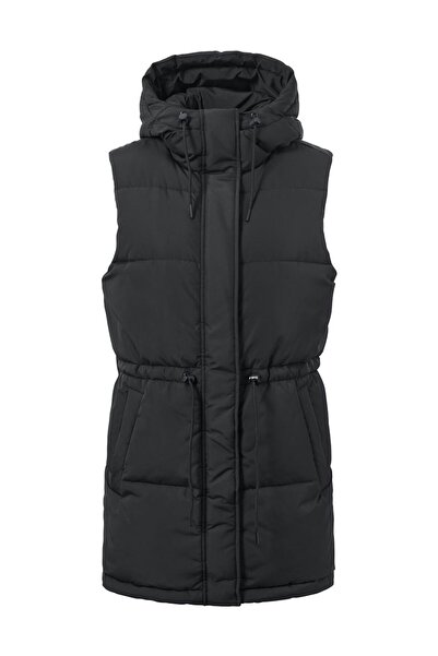 Tchibo Women Hooded Quilted Puffer Jacket, Black