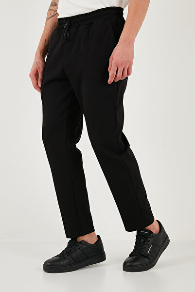 Buratti Cotton Slim Fit Regular Waist Narrow Leg Green Trousers Men's Pants 5908088