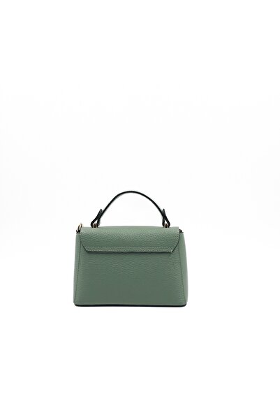 Posete Fagaras Kirsti Leather Purse - Mint, Casual Bag Made of Genuine Leather, Handbag, Bags