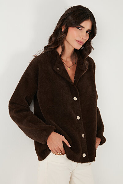 Lela Μάλλινη ζακέτα με χαλαρή εφαρμογή κουμπιά HIRKA 4617021