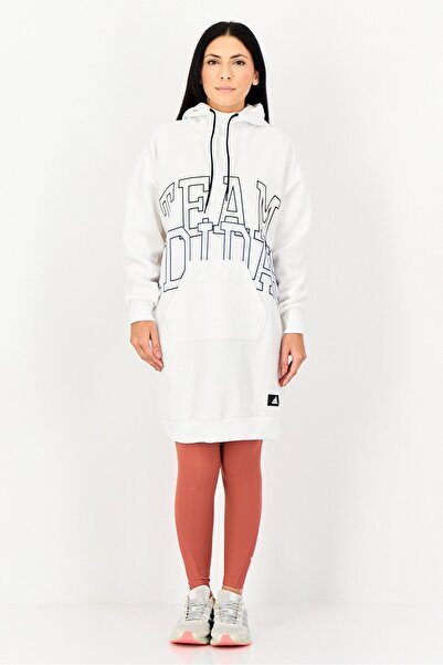 adidas Women Sportswear Fit Long Sleeve Outdoor Hoodie, White