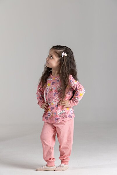 Bumbăcel Pijama pentru fetițe cu imprimeu