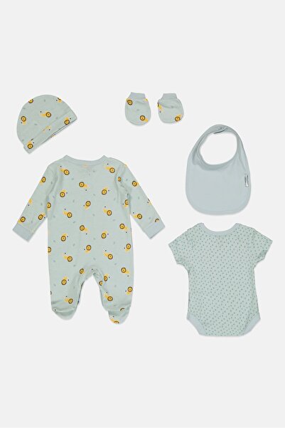 Lily & Jack Toddlers Boy 5 Pieces Graphic Print Bodysuit Gift Set, Multicolor