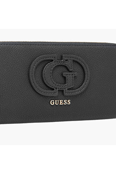 Guess Calebra Textured Wallet with Zip Closure