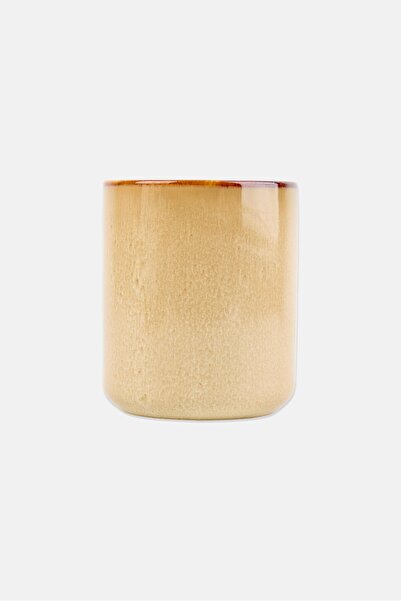 Muy Mucho Ceramic Toothbrush Cup, Taupe