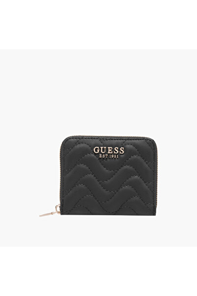 Guess Melisandra Quilted Wallet with Zip Closure