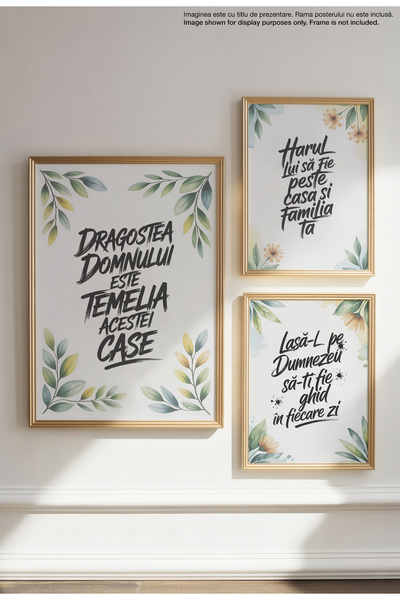 21mxm Temelia Acestei Case - Unframed Romanian Religious Canvas Poster - Digital Print