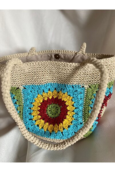 İhtiyacımVar Designed Handle Bag, Stylish and Comfortable Wide Handle Bag 35*25 cm