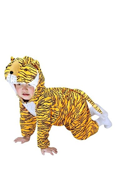 Toybox Tiger Costume, Kids Animal Costumes Boys Girls Fancy Dress Outfit Cosplay, L(6-7 Years)