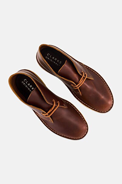 CLARKS Men Lace Up Desert Ankle Boots, Brown