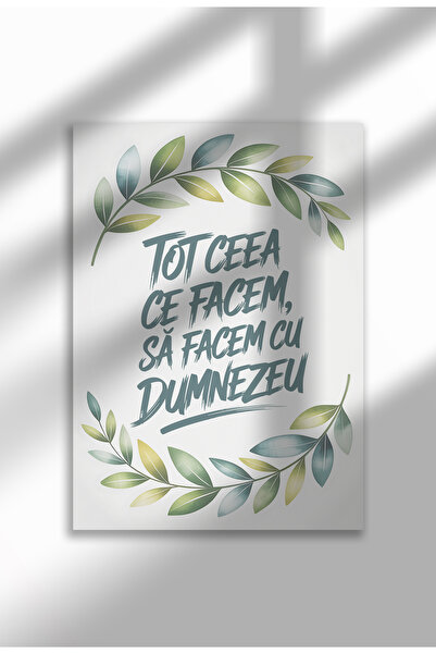 21mxm Let's Do It With God - Unframed Romanian Religious Canvas Poster - Digital Print