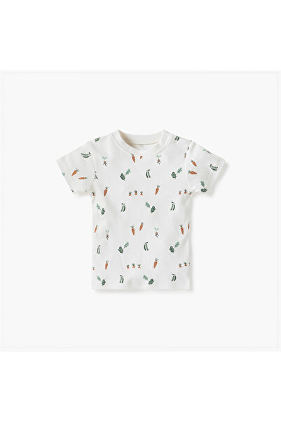 Juniors Printed Dungaree and T-shirt Set