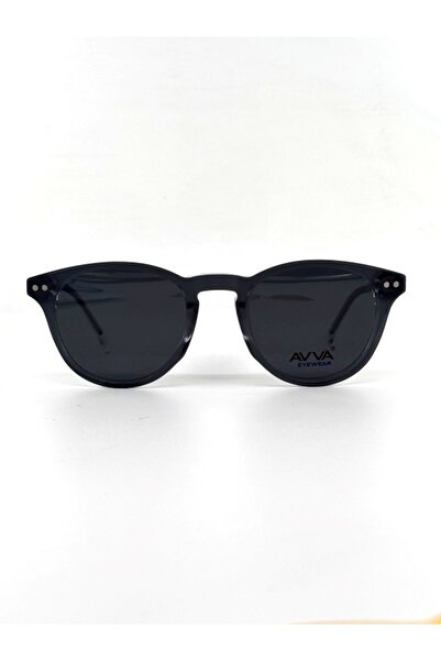 Avva T1001 C6 47-20-140 Unisex Transparent Sunglasses with Clip-On and Anti-Fog