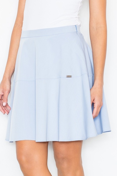 Figl Fustă evazată albastră la modă - Fustă elegantă pentru femei M285 mărimea M