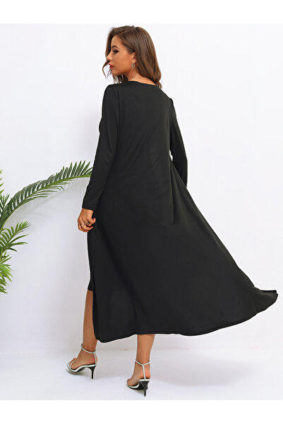 FridayIn Female Profession Round neck Solid color Slim Dress suit