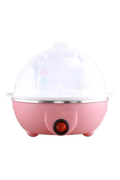 Generic Egg Cooker 69435154 Pink/White/Silver