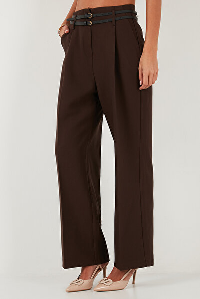 Lela Wide Leg High Waist Wide Leg Belted Pants Trousers 68351245