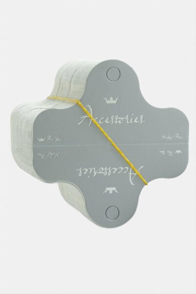 ZERO LAND بطاقة قلادة رمادية فاخرة من MTXDPN (140514) 200 قطعة - رمادي