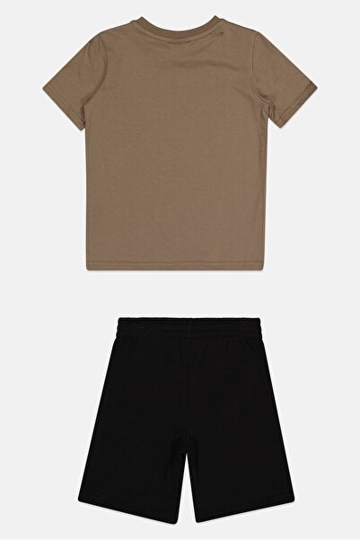 Puma Kids Boy 2 Pieces Short Sleeve Outdoor T-Shirt And Shorts Set, Multicolor