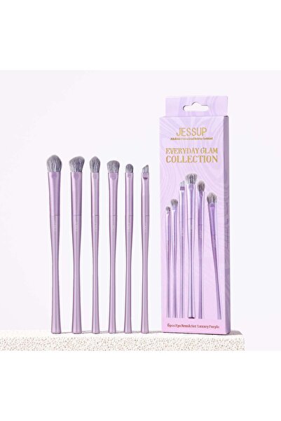 Jessup Luxury Purple Eye Brush Set 6Pcs T516