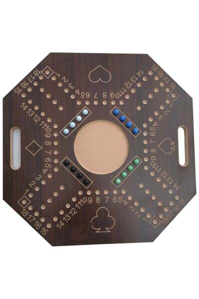 Generic Jackaroo 4-Player Lightweight Portable Game Board 60x60 cm - Multi-Colored