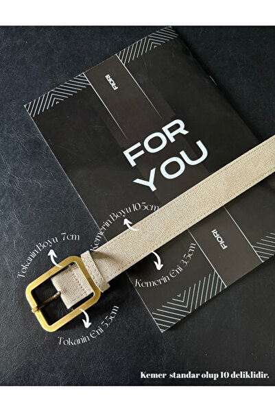 Fiori Suede Antique Buckle Women's Trouser Belt, Coat Belt, Dress Belt, Shirt Belt