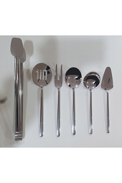 Yiğit Emerald Plain 6 Piece Stainless Steel Serving Sauce Set