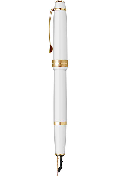 Cross Bailey Light Glossy Resin White GT Pen, glossy ABS body, white